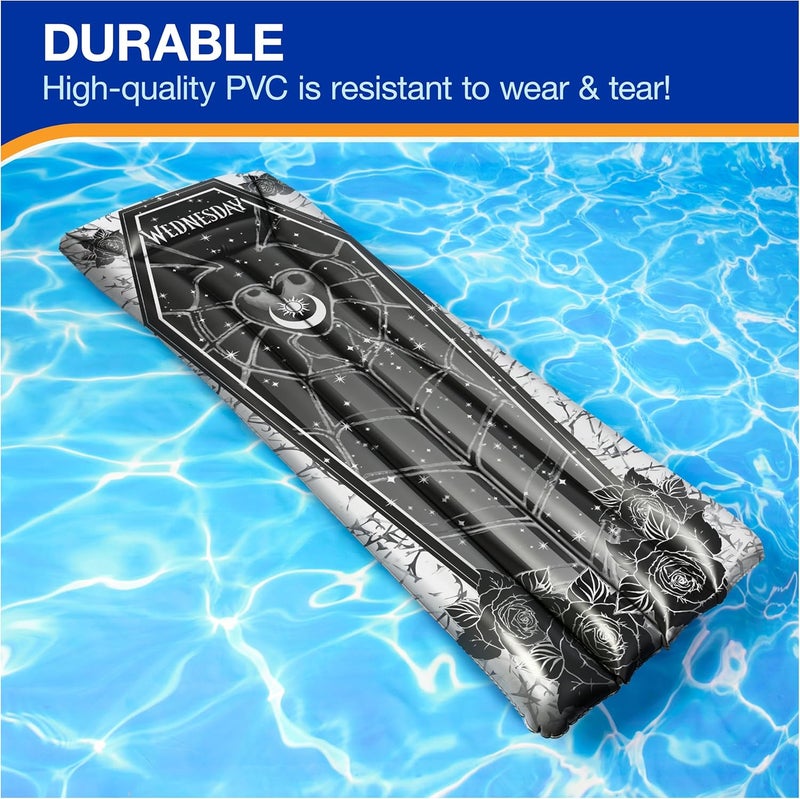 SwimWays Wednesday Swim Tube Pool Float, Inflatable Pool Floats & Kids Pool Toys, Swimming Pool Accessories & Beach Essentials for Teens Aged 14 & Up - Image 4